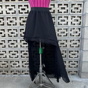 Arden B. Vintage Black High Low Skirt sz M